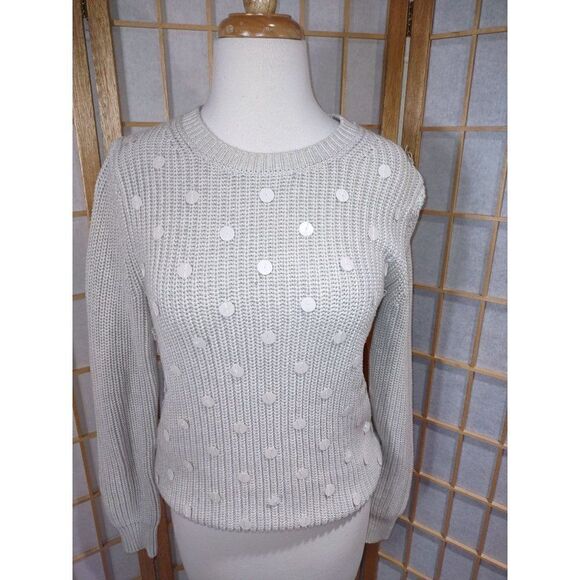 Gap Sm Monochromatic Sequined Sweater - Picture 9 of 14